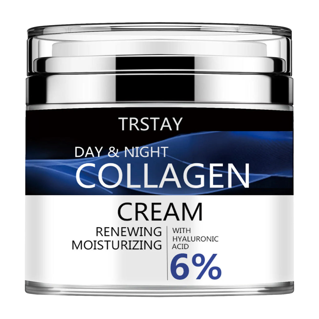 Crema Facial de Colágeno con Retinol y Ácido Hialurónico — Antiedad Día y Noche