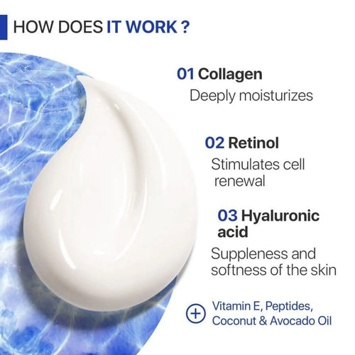 Crema Facial de Colágeno con Retinol y Ácido Hialurónico — Antiedad Día y Noche