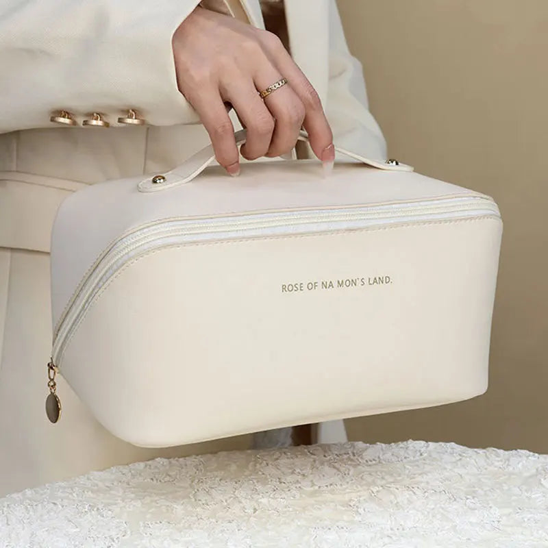 Bolsa de Maquillaje Impermeable de Gran Capacidad — Organizador de Belleza y Skincare