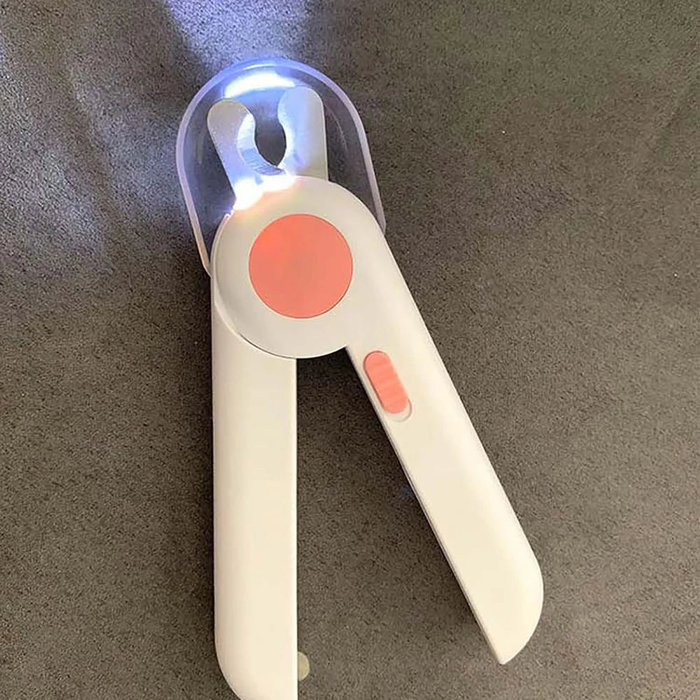 Cortauñas para Mascotas con Luz LED — Corte Seguro para Perros y Gatos