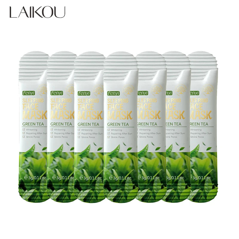 Mascarillas Faciales Nocturnas LAIKOU — Pack de 7 Variedades | Korean Skincare